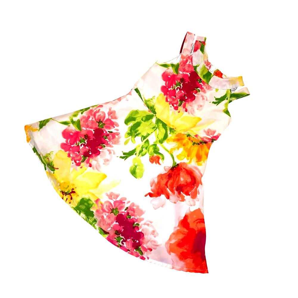 The Children's Place‎ sleeveless floral Easter dress sz 4T (belt NOT incl)